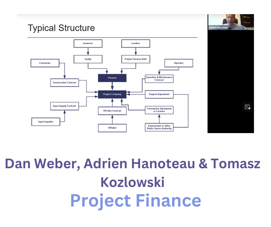 Speakers discussing project finance at an avrio advocati conference