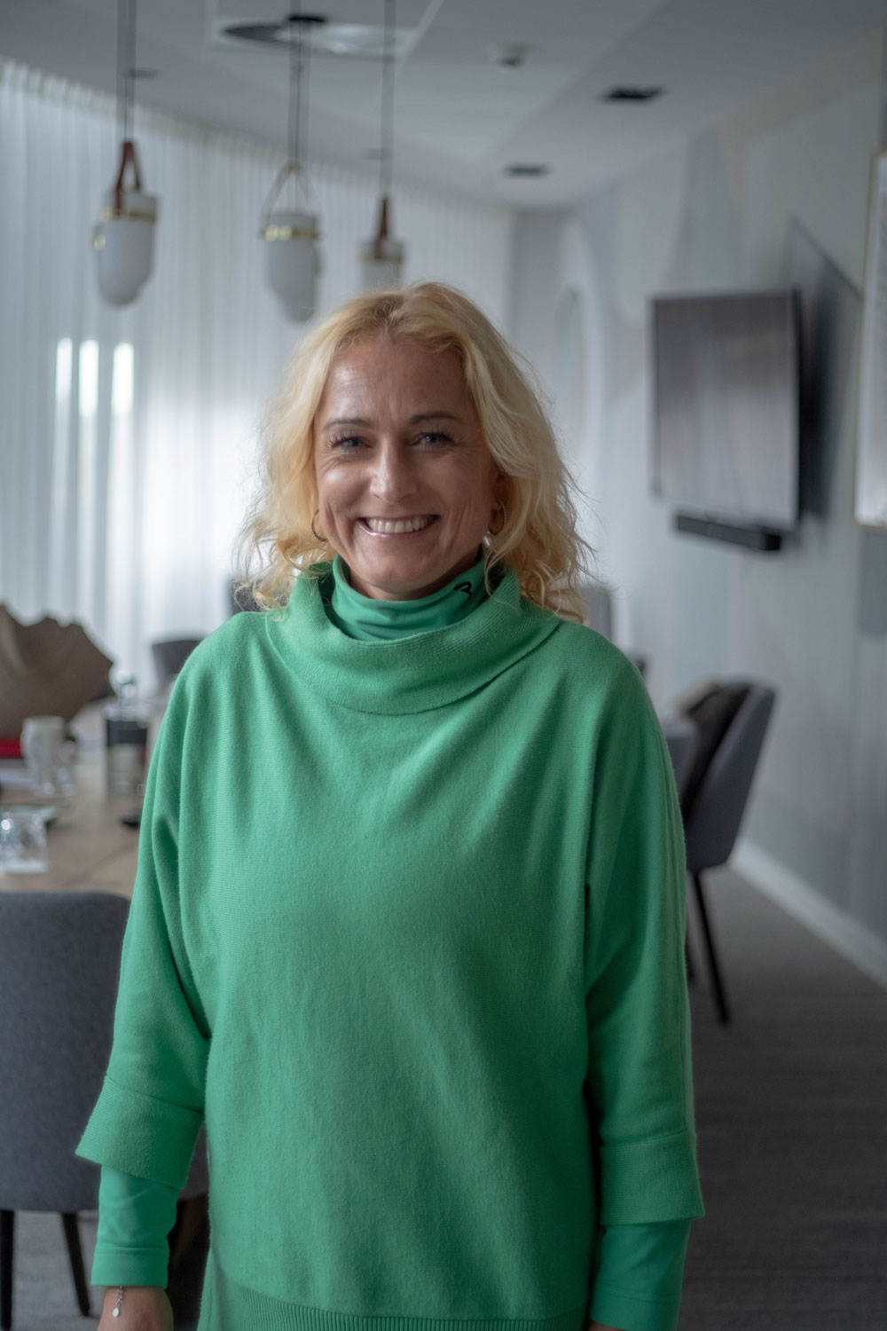 Vesna Gorjup standing in a boardroom