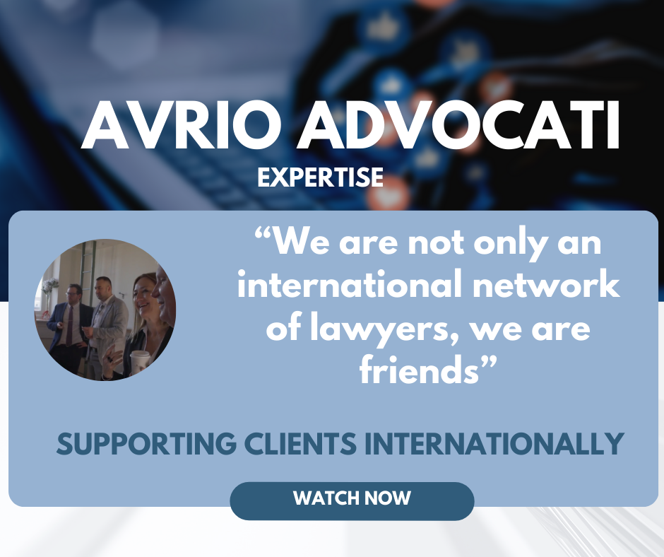 Small pic of a group of lawyers networking with 2 quotes about Avrio